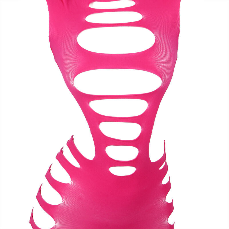 Lingerie Sexy a Rete Subblime — Vestito Manica Lunga, Rosa