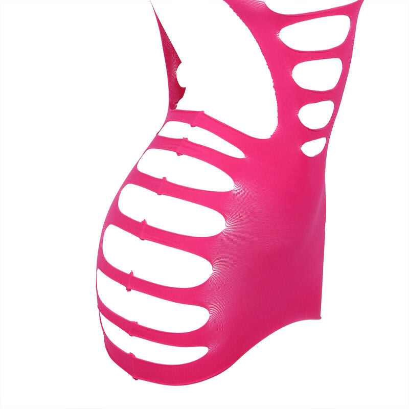 Lingerie Sexy a Rete Subblime — Vestito Manica Lunga, Rosa