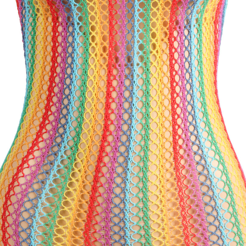 Lingerie a Rete Arcobaleno Subblime — Taglia Unica