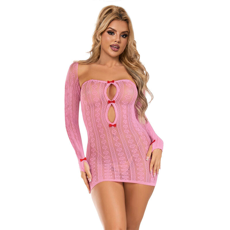 Lingerie Sexy a Rete Subblime — Rosa, Taglia Unica