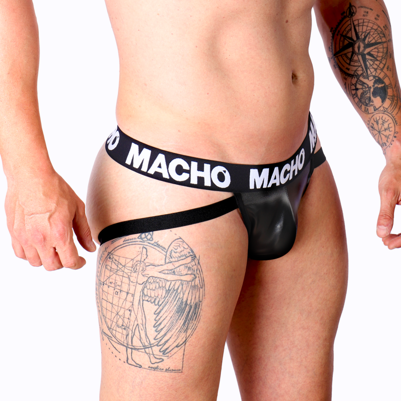 Jock Fetish in Similpelle Macho MX25NC — Nero, Taglia L