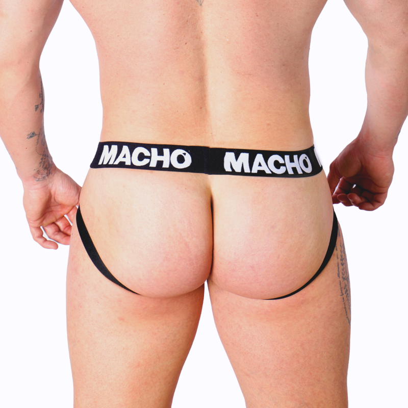 Jockstrap Semitrasparente a Rete Macho MX26X1 — Bianco