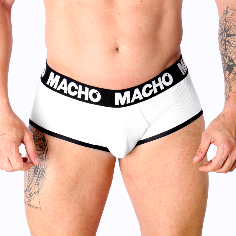 Slip Uomo Lycra Macho MS30BL — Bianco, Taglia L