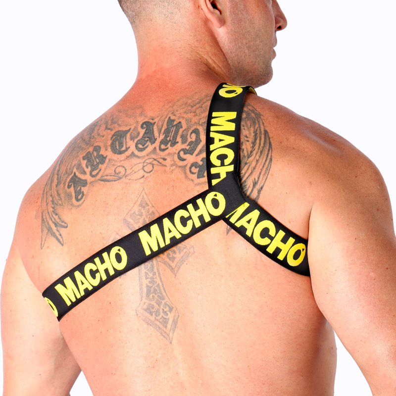 Pettorina Elastica Romana Macho Underwear — L/XL, Gialla