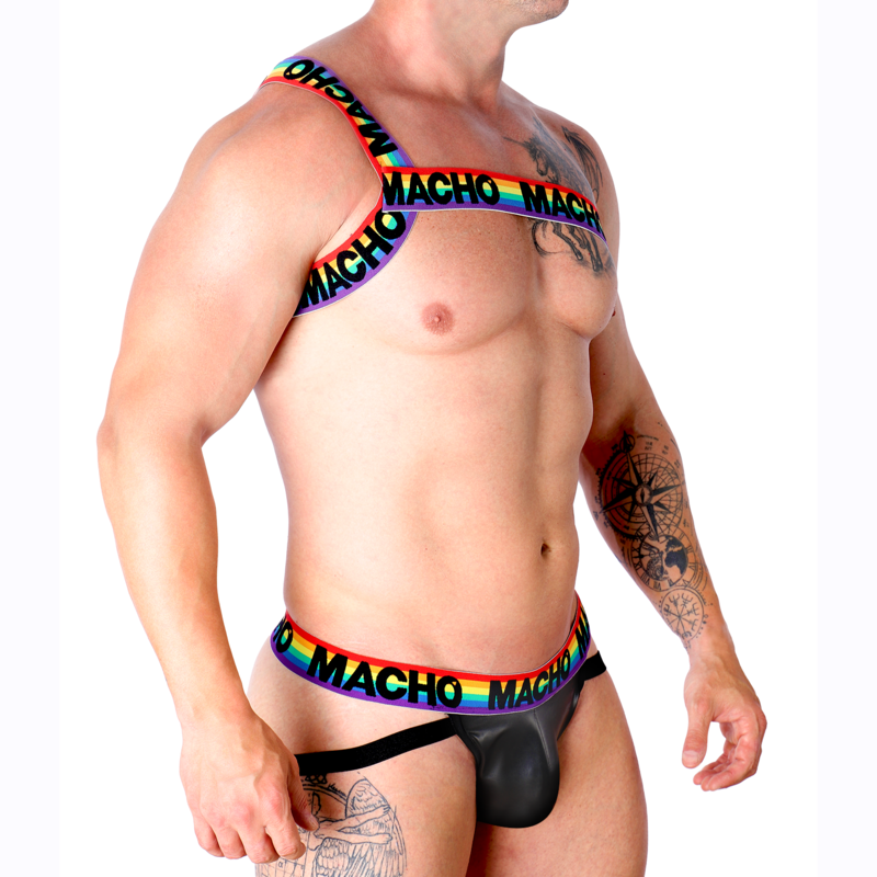 Pettorina Elastica Macho Underwear Orgoglio — Taglia S/M