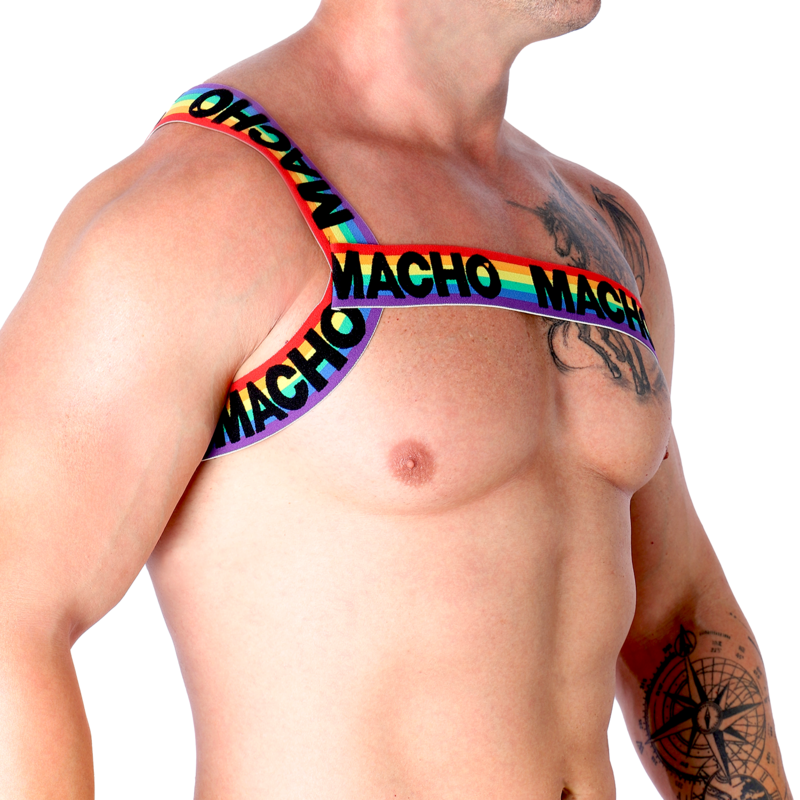 Pettorina Elastica Macho Underwear Orgoglio — Taglia S/M