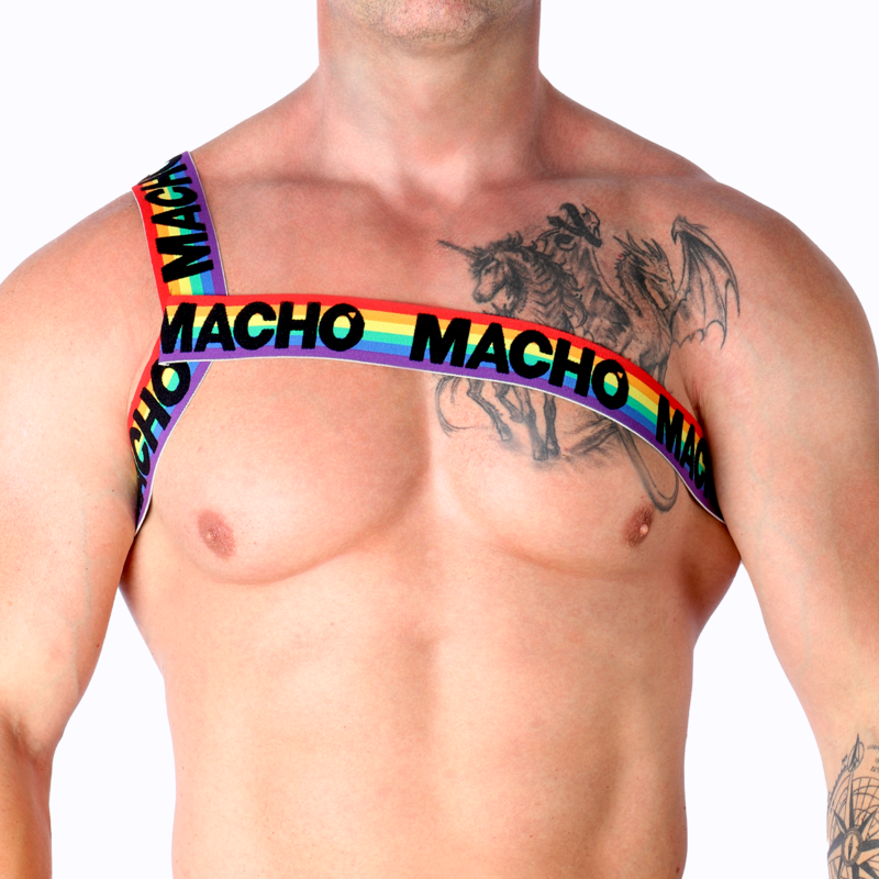 Pettorina Elastica Macho Underwear Orgoglio — Taglia S/M