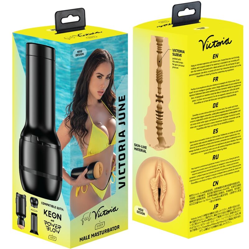 Masturbatore Maschile Kiiroo Feel Victoria June — Stroker Realistico
