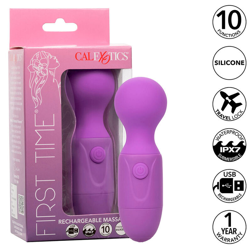 Vibratore Ricaricabile Calexotics First Time — 10 Modalità, Viola