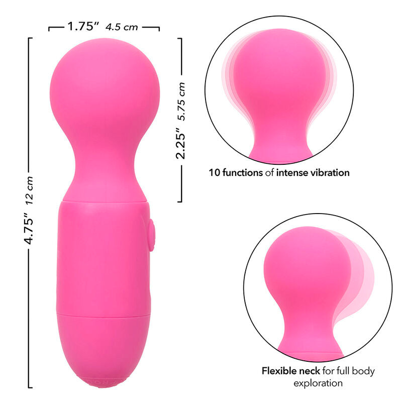 Vibratore Ricaricabile 10 Modalità Calexotics First Time — Rosa