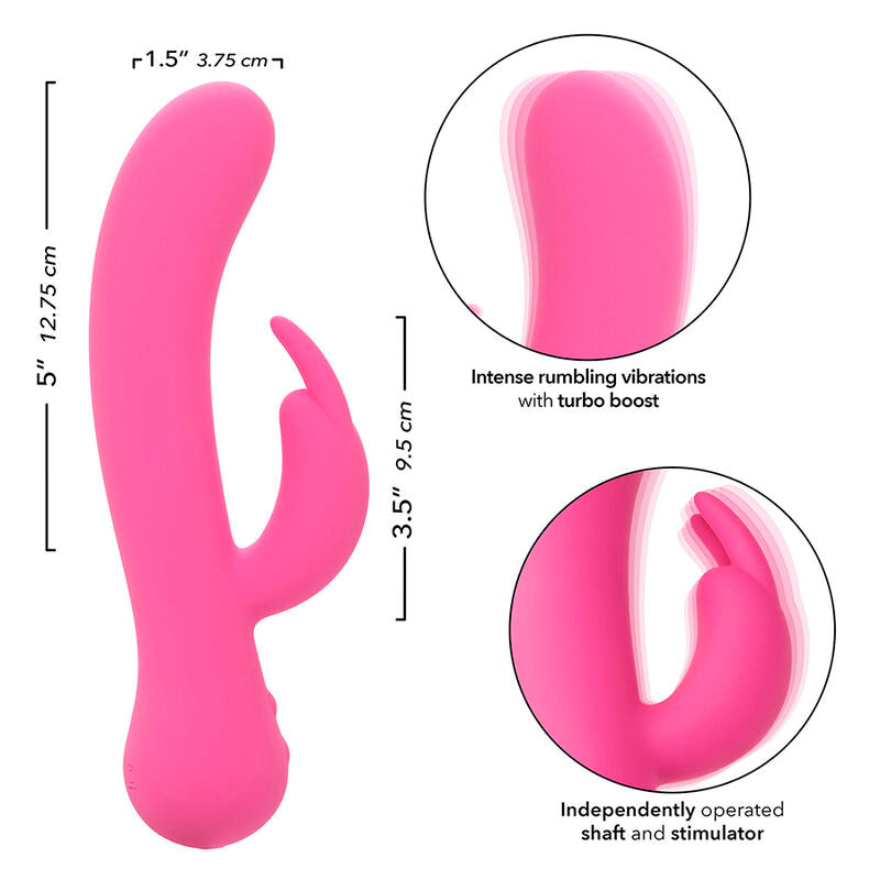 Vibratore Rabbit Ricaricabile Calexotics First Time — Rosa