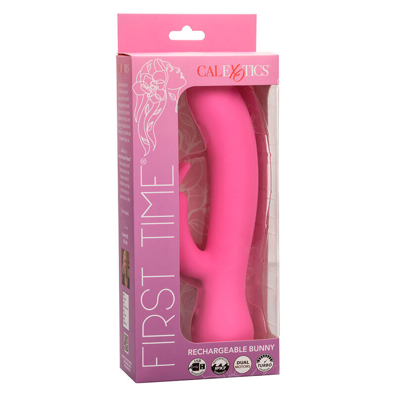 Vibratore Rabbit Ricaricabile Calexotics First Time — Rosa