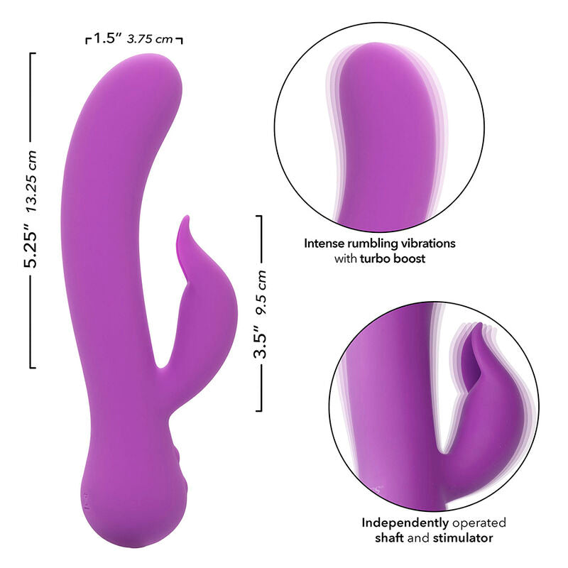 Vibratore Rabbit Ricaricabile Calexotics First Time Pleaser — Viola