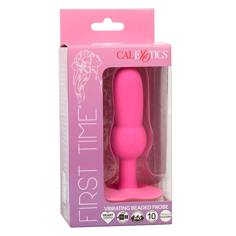 Plug Anale Vibrante Calexotics First Time Beaded — 10 Funzioni