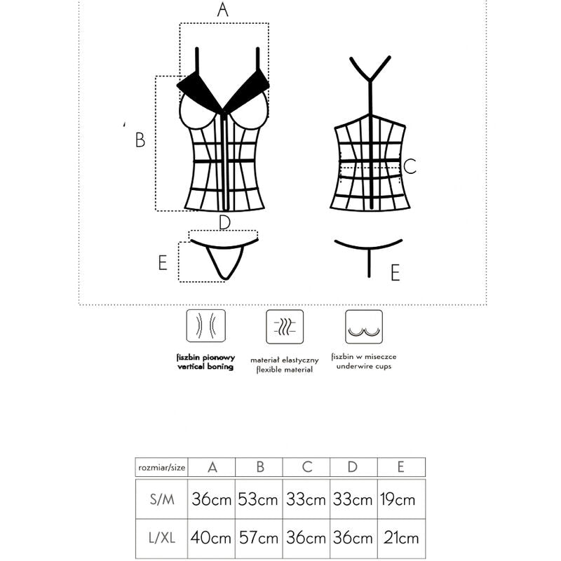 Corsetto con Perizoma Livco Corsetti Laura LC 20215 — S/M