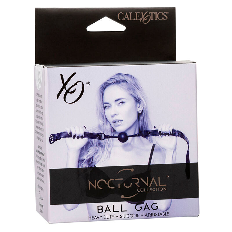 Bavaglio a Sfera BDSM Calexotics Nocturnal — Silicone Nero