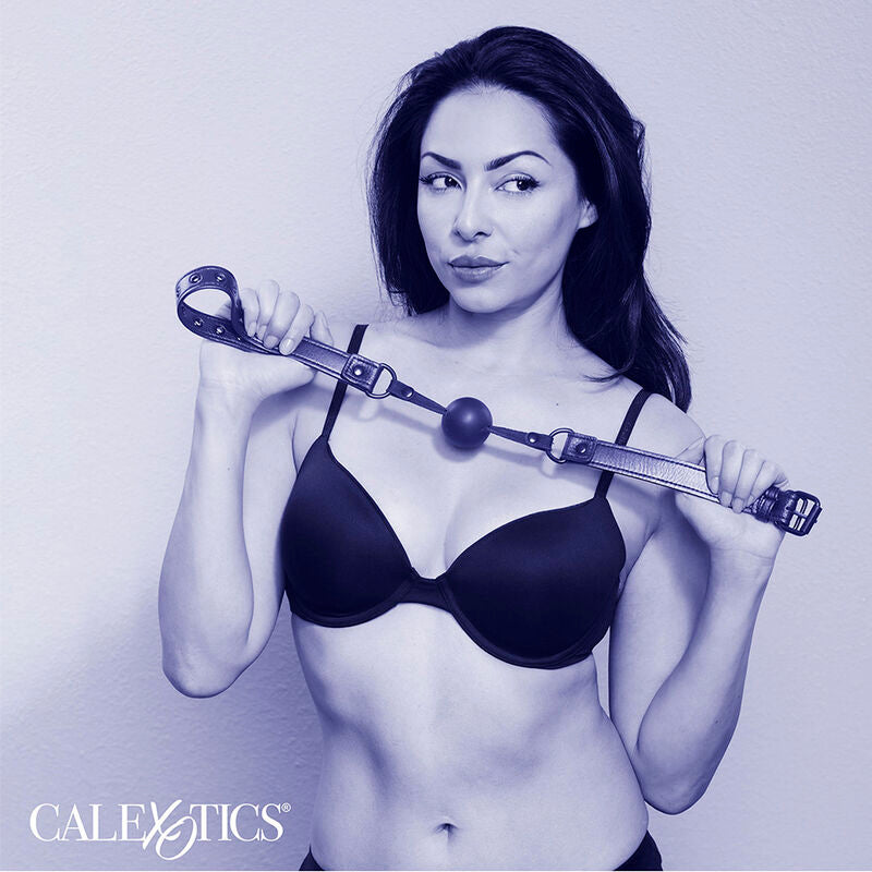 Bavaglio a Sfera BDSM Calexotics Nocturnal — Silicone Nero