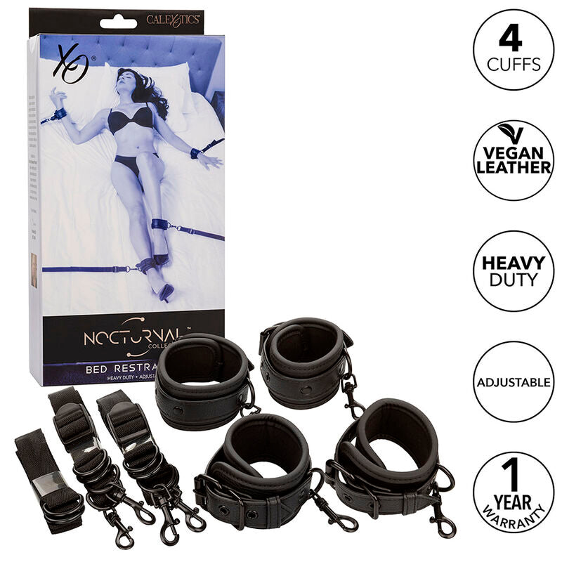 Kit Bondage Letto Calexotics Nocturnal — Cinghie Regolabili