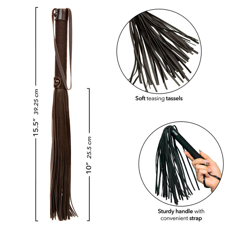 Frusta Bondage Calexotics Nocturnal Flogger — Pelle Nera