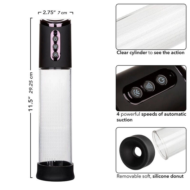 Pompa Pene Automatica Calexotics Peak — 4 Velocità, Ricaricabile