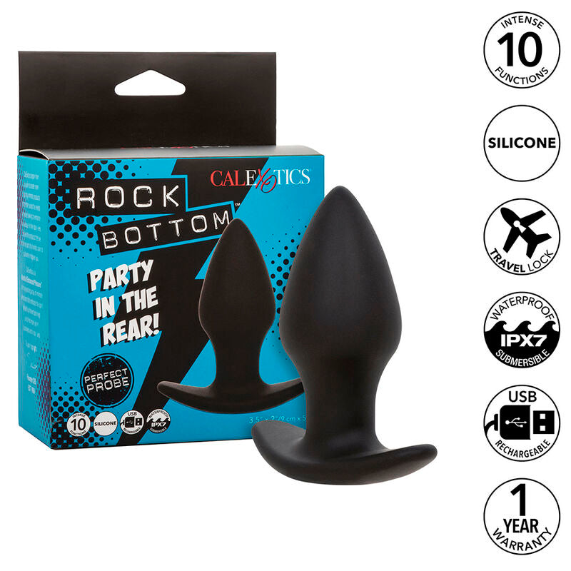 Plug Anale Vibrante Calexotics Rock Bottom Perfect — 10 Funzioni