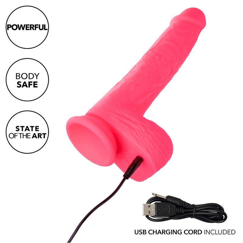 Dildo Realistico Vibrante con Spinta Calexotics Studs — 17,75 cm