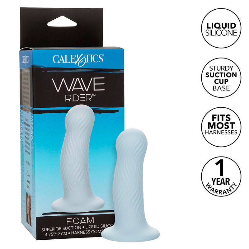 Plug Anale Calexotics Wave Rider Foam — Silicone, Blu