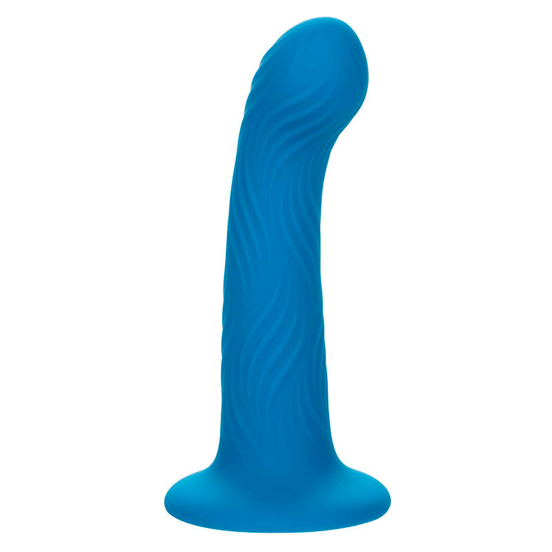 Plug Anale Ondulato Calexotics Wave Rider Ripple — Silicone, Blu