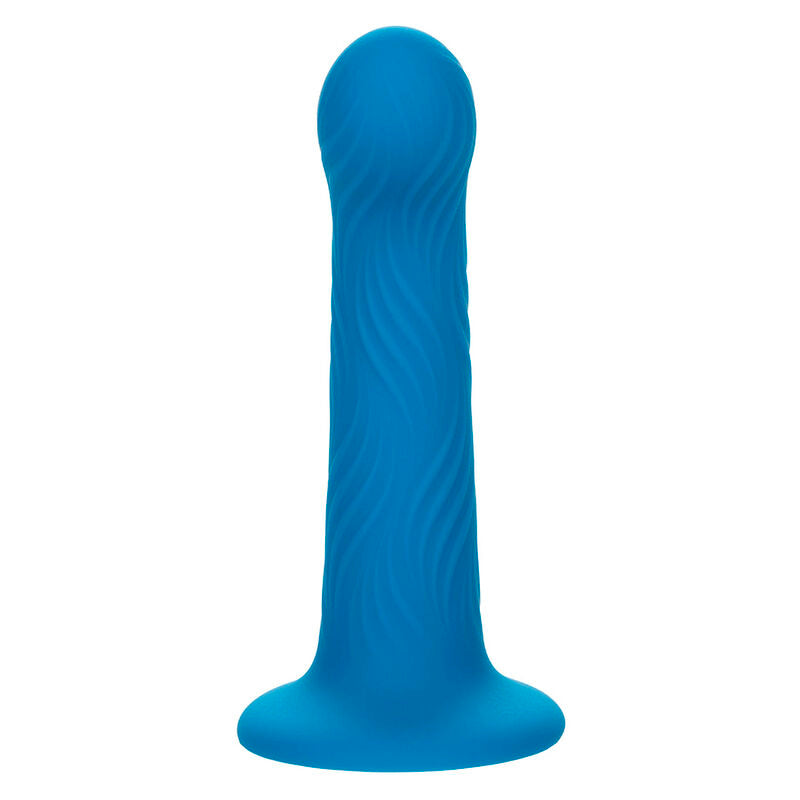 Plug Anale Ondulato Calexotics Wave Rider Ripple — Silicone, Blu