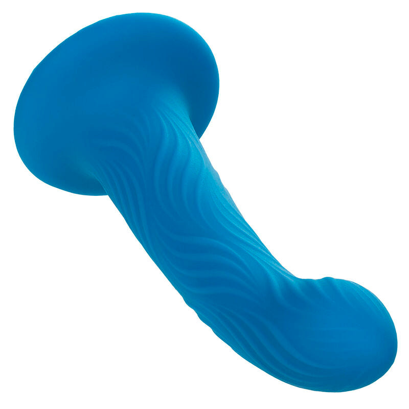 Plug Anale Ondulato Calexotics Wave Rider Ripple — Silicone, Blu