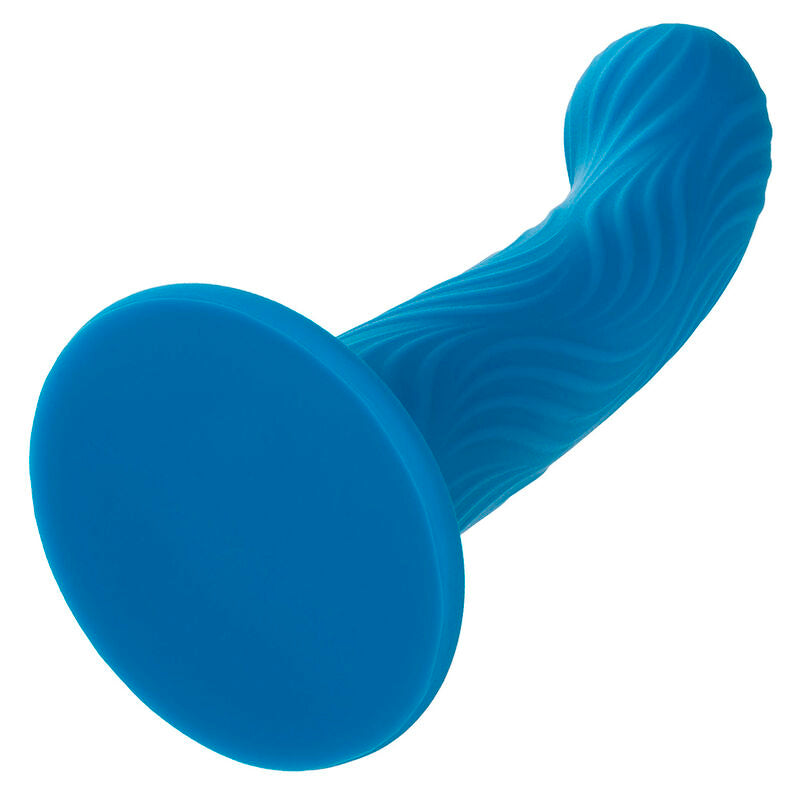 Plug Anale Ondulato Calexotics Wave Rider Ripple — Silicone, Blu