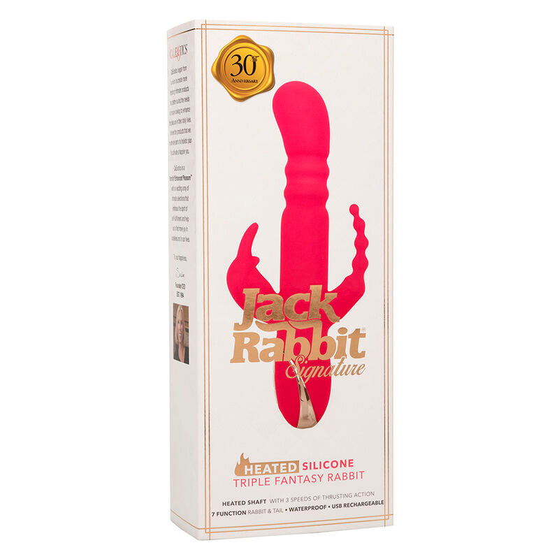 Vibratore Rabbit Riscaldato Calexotics Jack Fantasy — Silicone