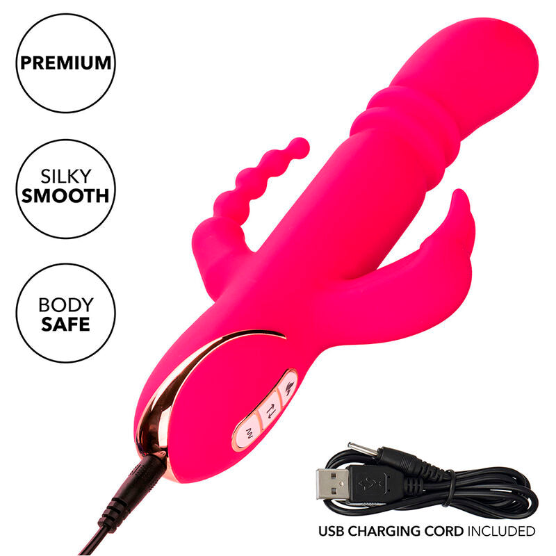 Vibratore Rabbit Riscaldato Calexotics Jack Fantasy — Silicone