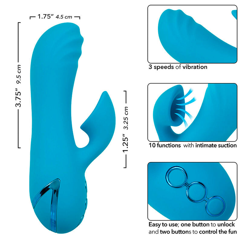 Stimolatore Calexotics Sunset Beach Seducer 10 Funzioni — Blu