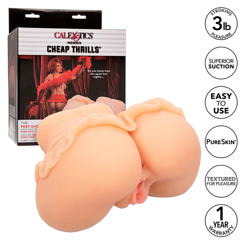 **Masturbatore Realistico Doppio Ingresso Calexotics Peep Show Girl**
