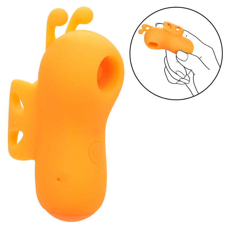 Stimolatore Dita Calexotics Neon Vibes Buzzing Vibe — Arancione