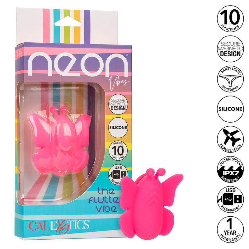 Vibratore Mutandine Calexotics Neon Vibes Flutter — 10 Modalità