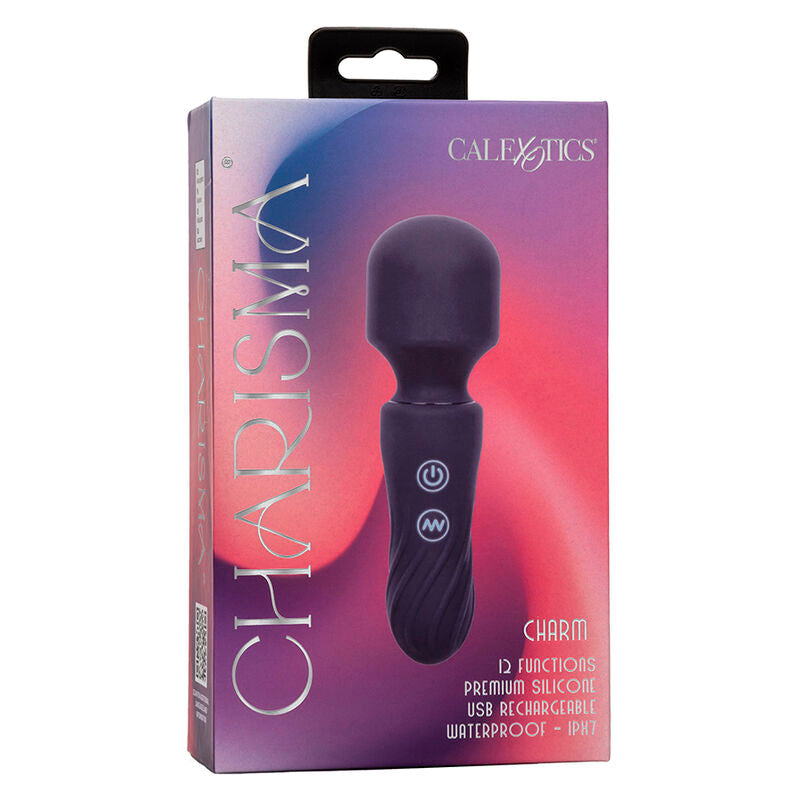 Vibratore Wand Calexotics Charisma Charm — Silicone, 12 Funzioni