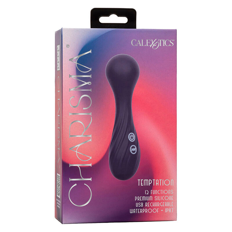 Vibratore Wand Calexotics Charisma Temptation — 12 Funzioni, Viola