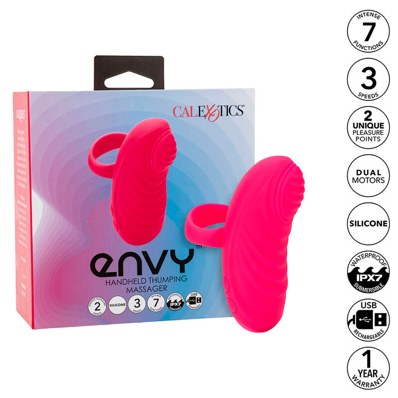 Vibratore Wand Portatile Calexotics Envy — 7 Modalità, Rosa