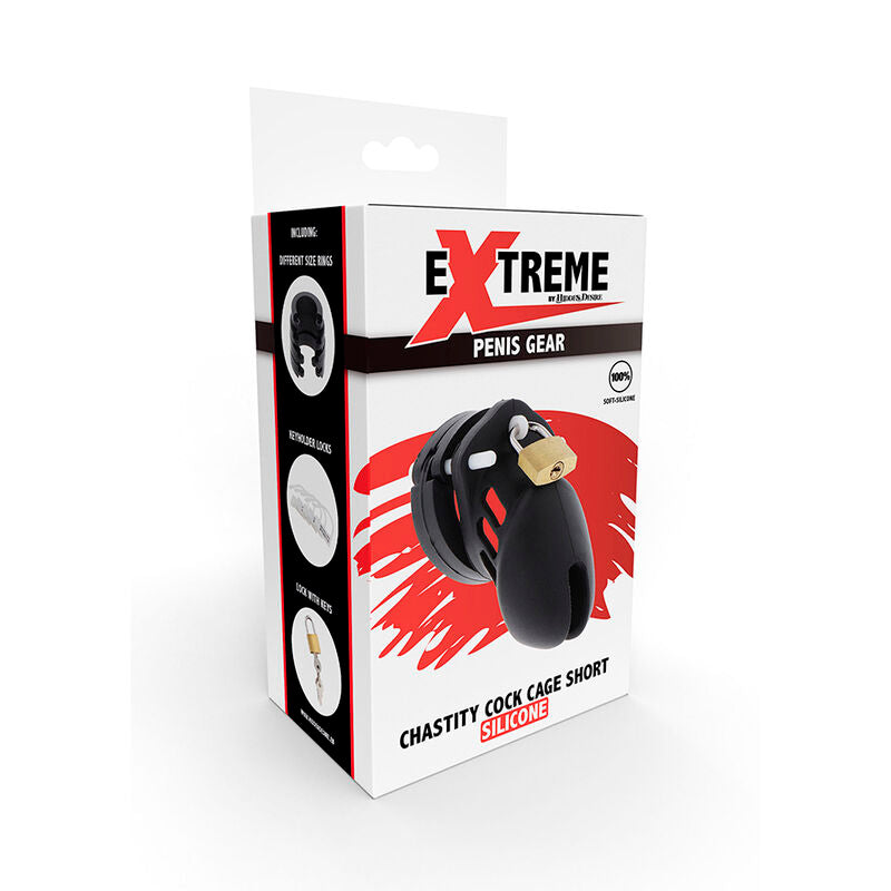 Gabbia di Castità in Silicone Hidden Desire Extreme — Taglia S