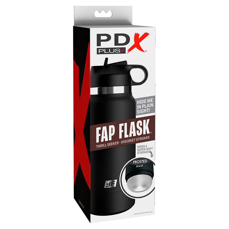 Masturbatore Maschile Discreto PDX Plus Fap Flask — Trasparente