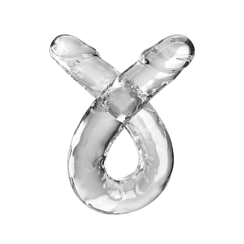 Dildo Doppio Realistico King Cock Double Trouble — TPE 46 cm