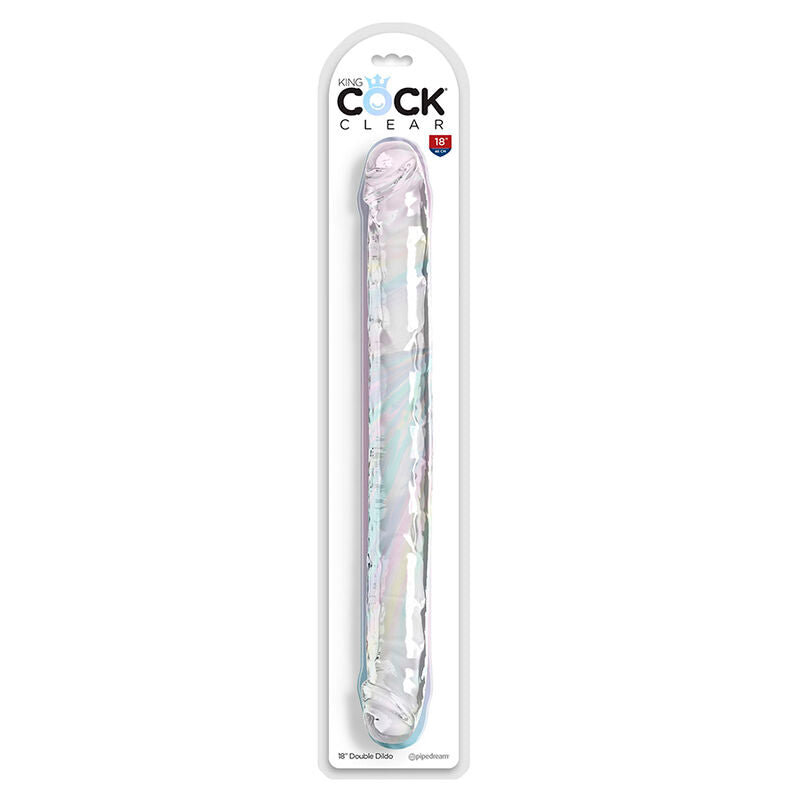 Dildo Doppio Realistico King Cock Double Trouble — TPE 46 cm