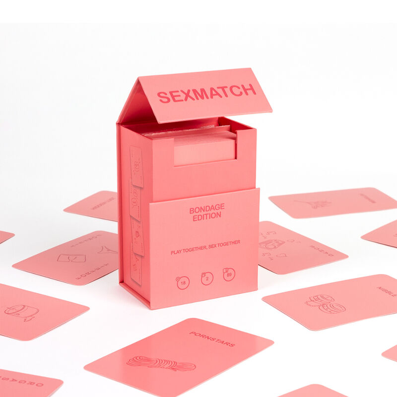 Gioco di Carte Erotico per Coppie Secretplay Sexmatch — Bondage Edition