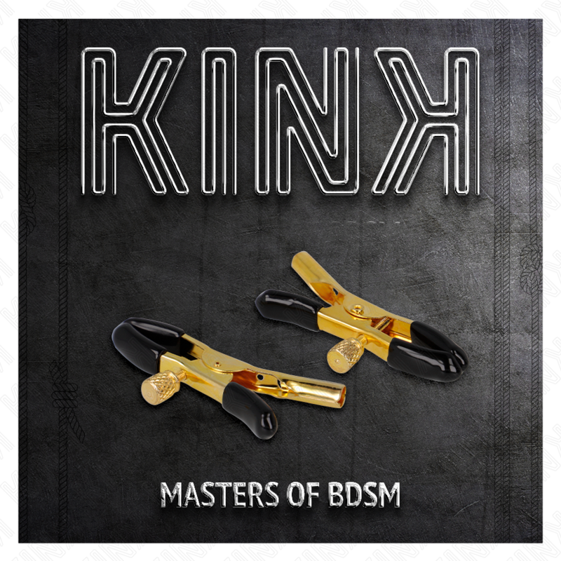 Pinze per Capezzoli BDSM Kink Nipple Grip — Dorate 6 cm