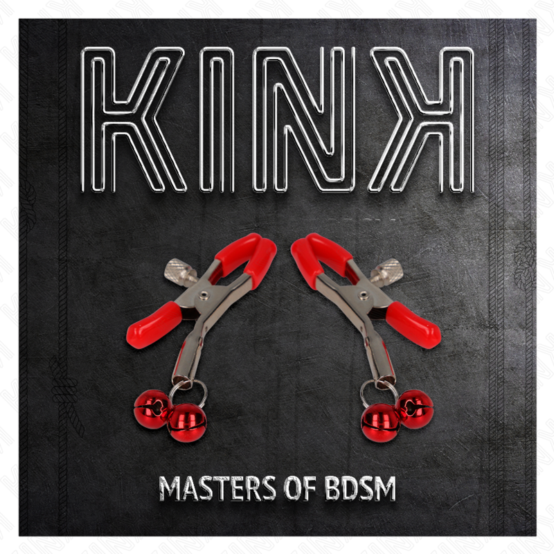Pinza Capezzoli BDSM Kink Nipple Grip Doppia Campana — Rossa