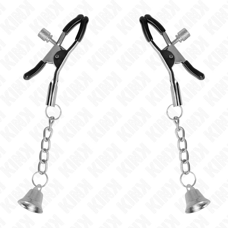 Morsetti per Capezzoli BDSM Kink Nipple Grip — Campanella Argento