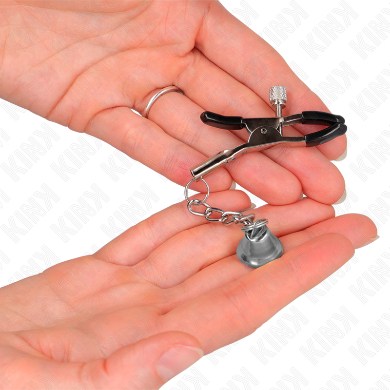 Morsetti per Capezzoli BDSM Kink Nipple Grip — Campanella Argento