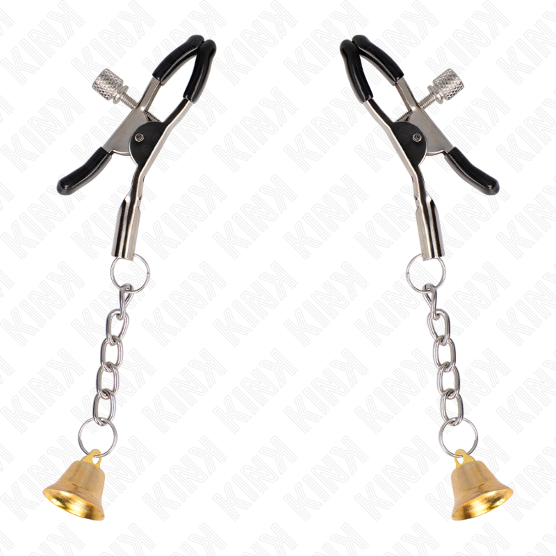 Morsetti per Capezzoli BDSM Kink — Pendente Campanella Oro